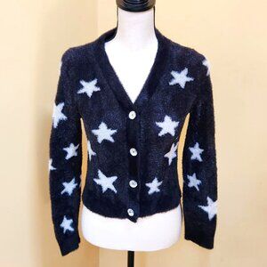 SO Gem Button-up Star Plush Sweater - XL Child